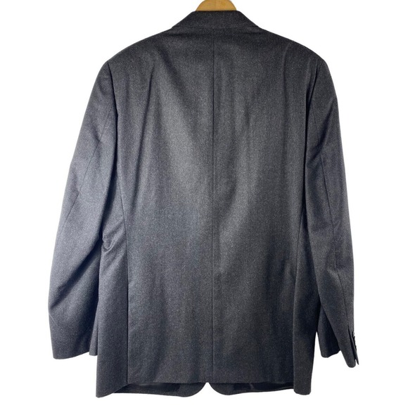 Ralph Lauren 44 Long Cashmere Wool Overcoat Blazer Jacket Mens Gray 44L EUC - Picture 9 of 9